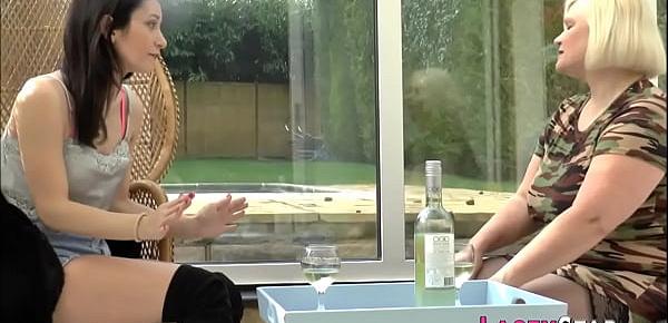 Tribbing grandmother british lesbian